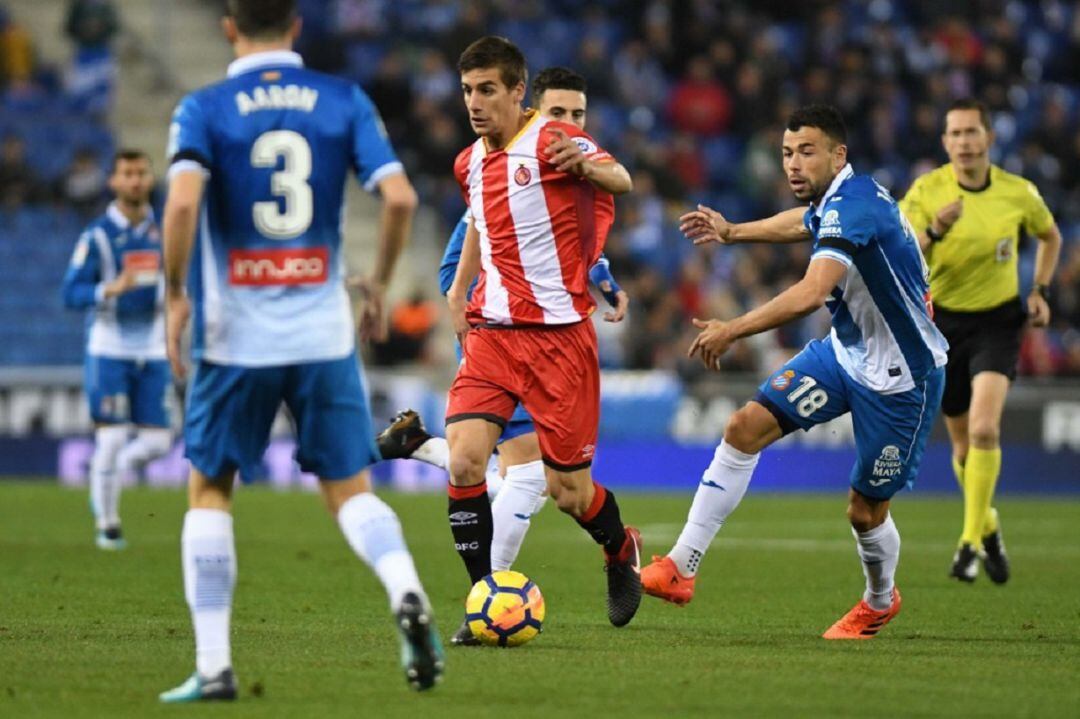 Pere Pons durant una acció del partit de l'any passat.