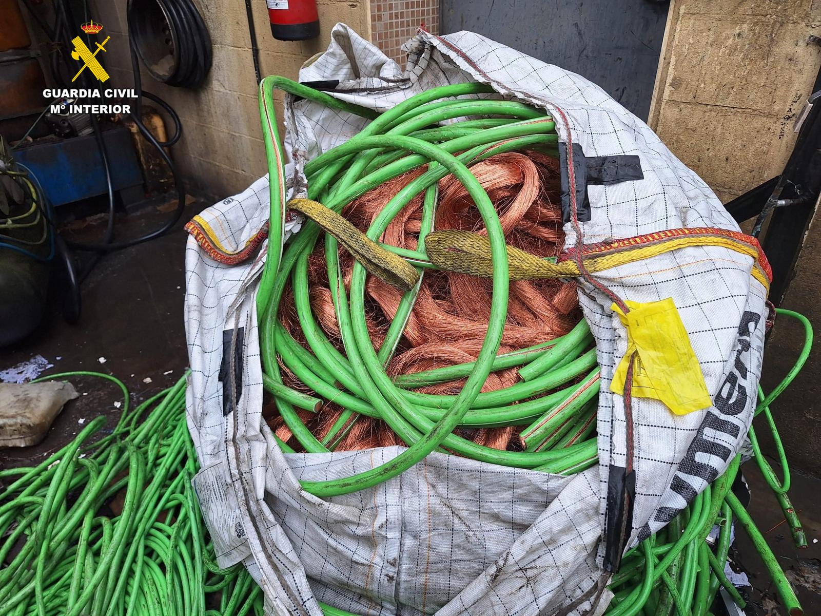 Operación Plácaro de la Guardia Civil de Ávila contra el robo de cable de cobre