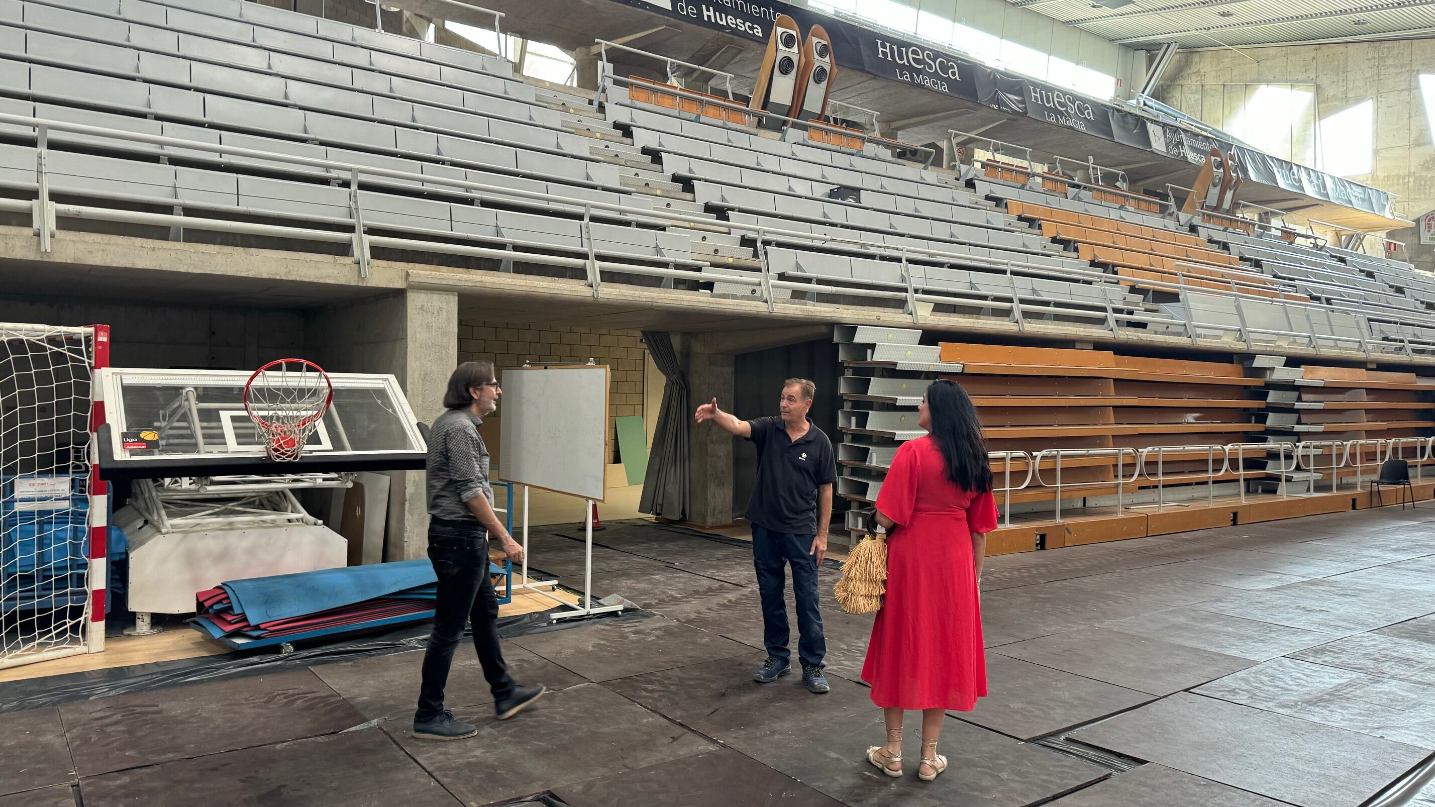 Lorena Orduna e Iván Rodríguez han visitado las obras del Palacio de los Deportes