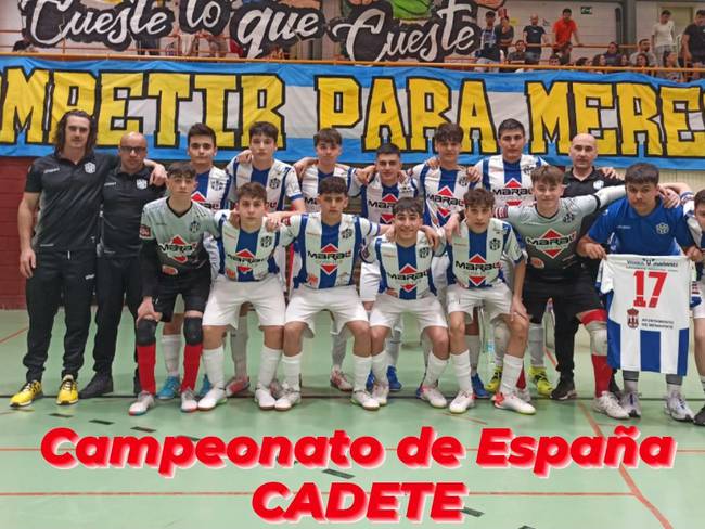 Equipo cadete presente en el Campeonato de España
