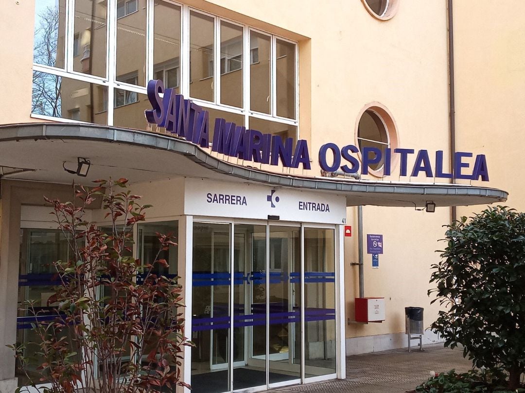 Imagen de la entrada del Hospital de Santa Marina (Bilbao)