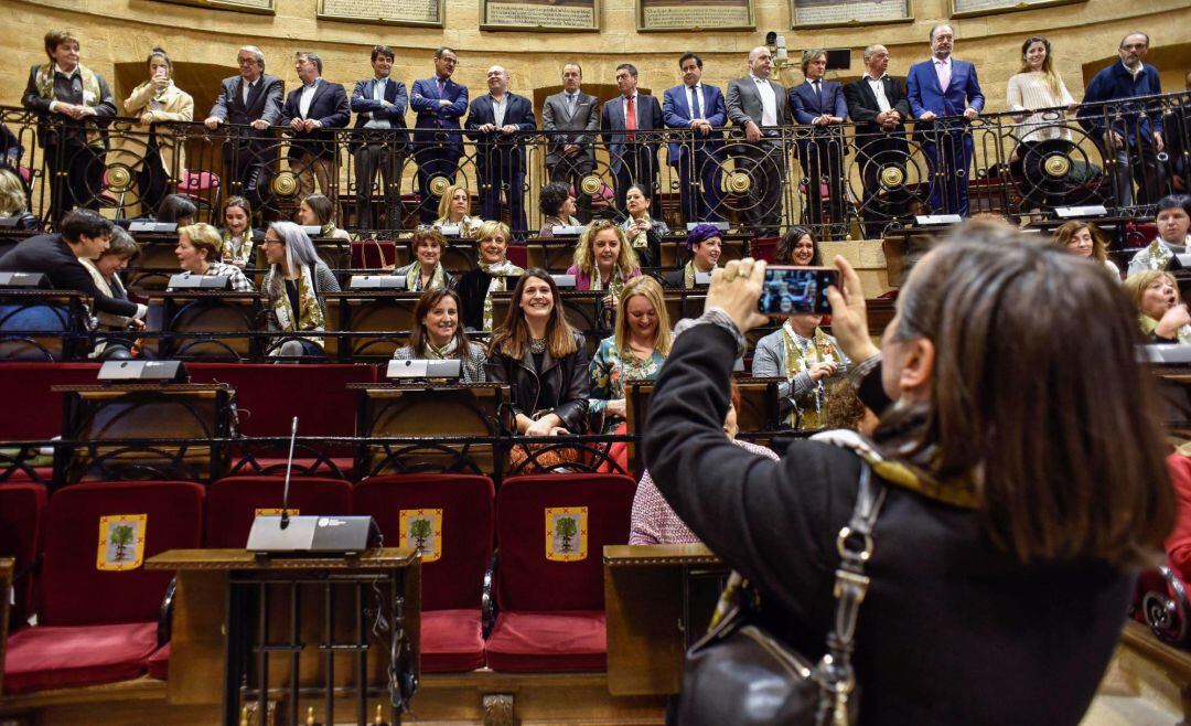 Más de 200 representantes políticas de todos los partidos participan este viernes en la III Asamblea de Mujeres Electas Vascas en la Casa de Juntas de Gernika.