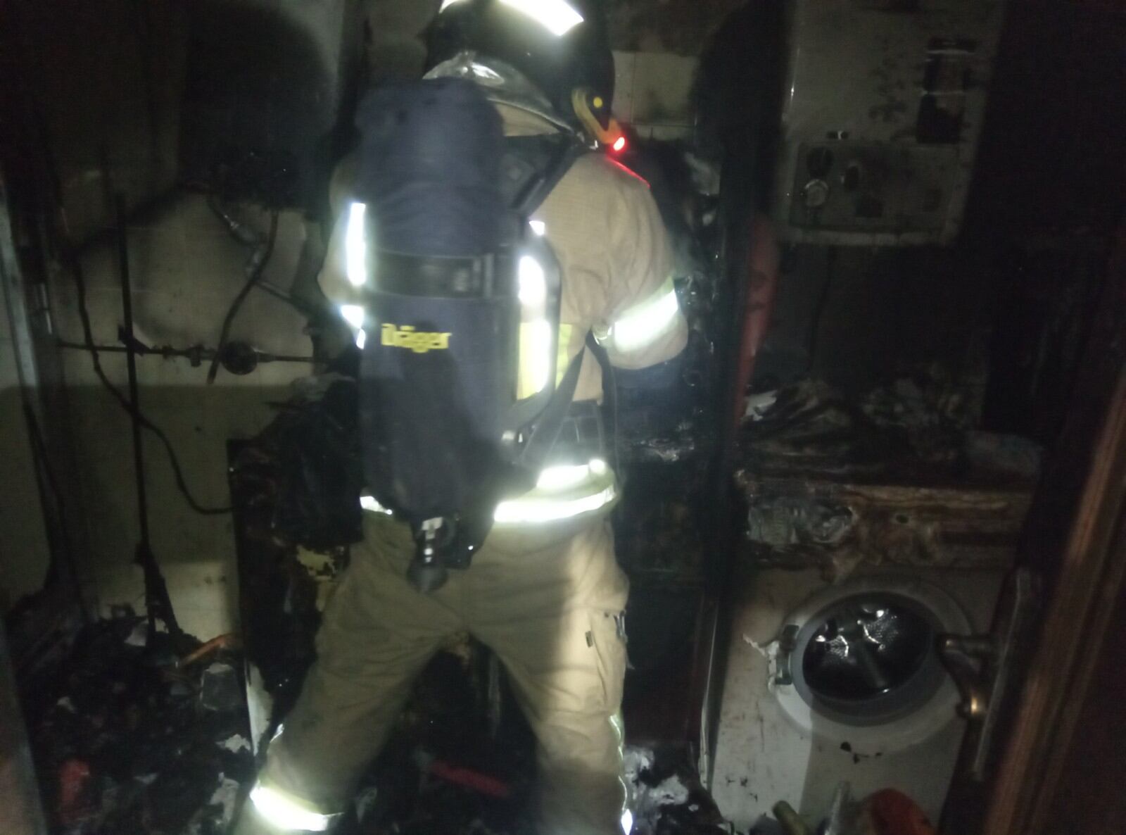 Imagen facilitada por los bomberos de la zona afectada