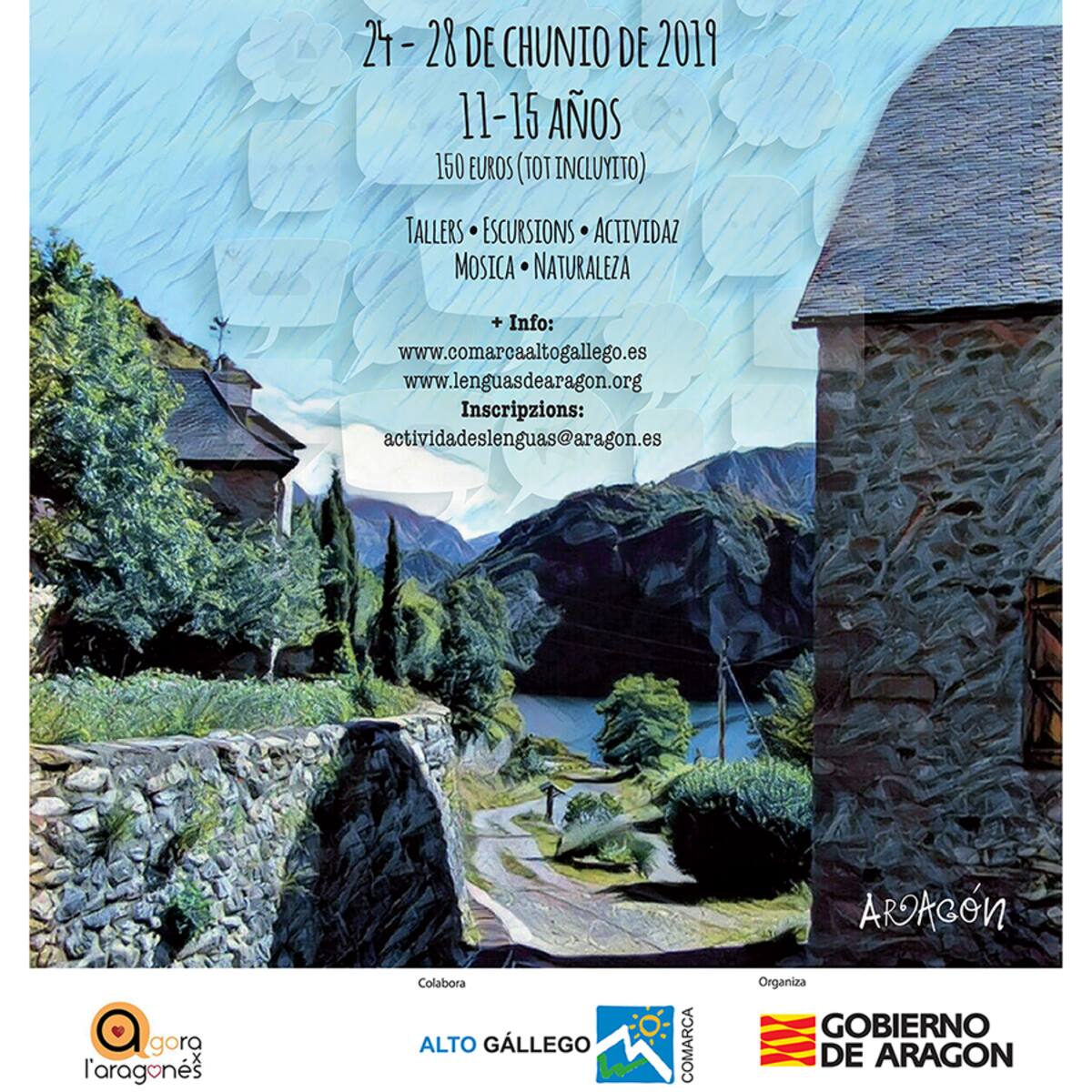 Abierto el plazo para inscribirse en la semana en aragonés de Búbal