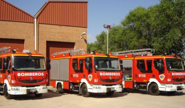 Bomberos del Parque Comarcal de Andújar que sofocaron el incendio.