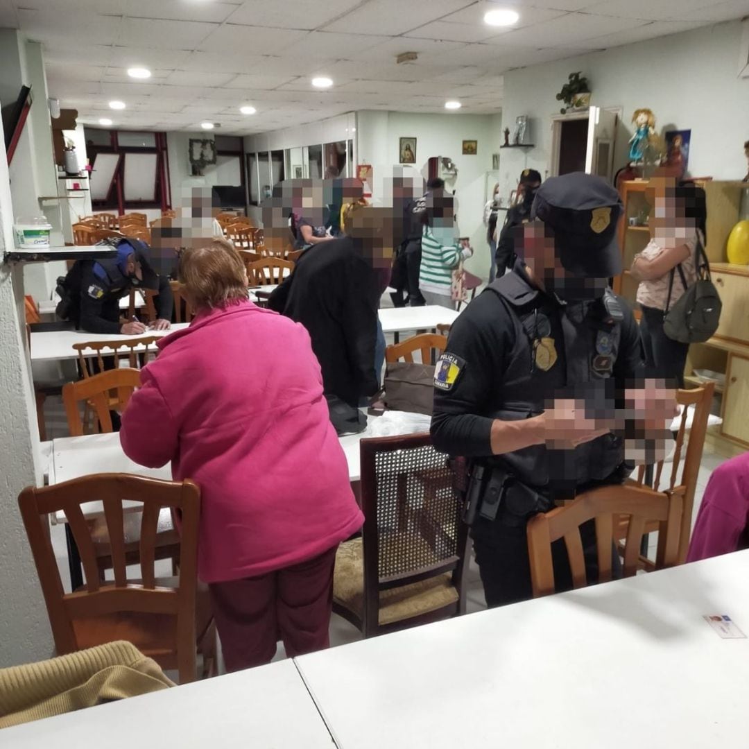 Bingo ilegal en el barrio de Schamann en Las Palmas de Gran Canaria.