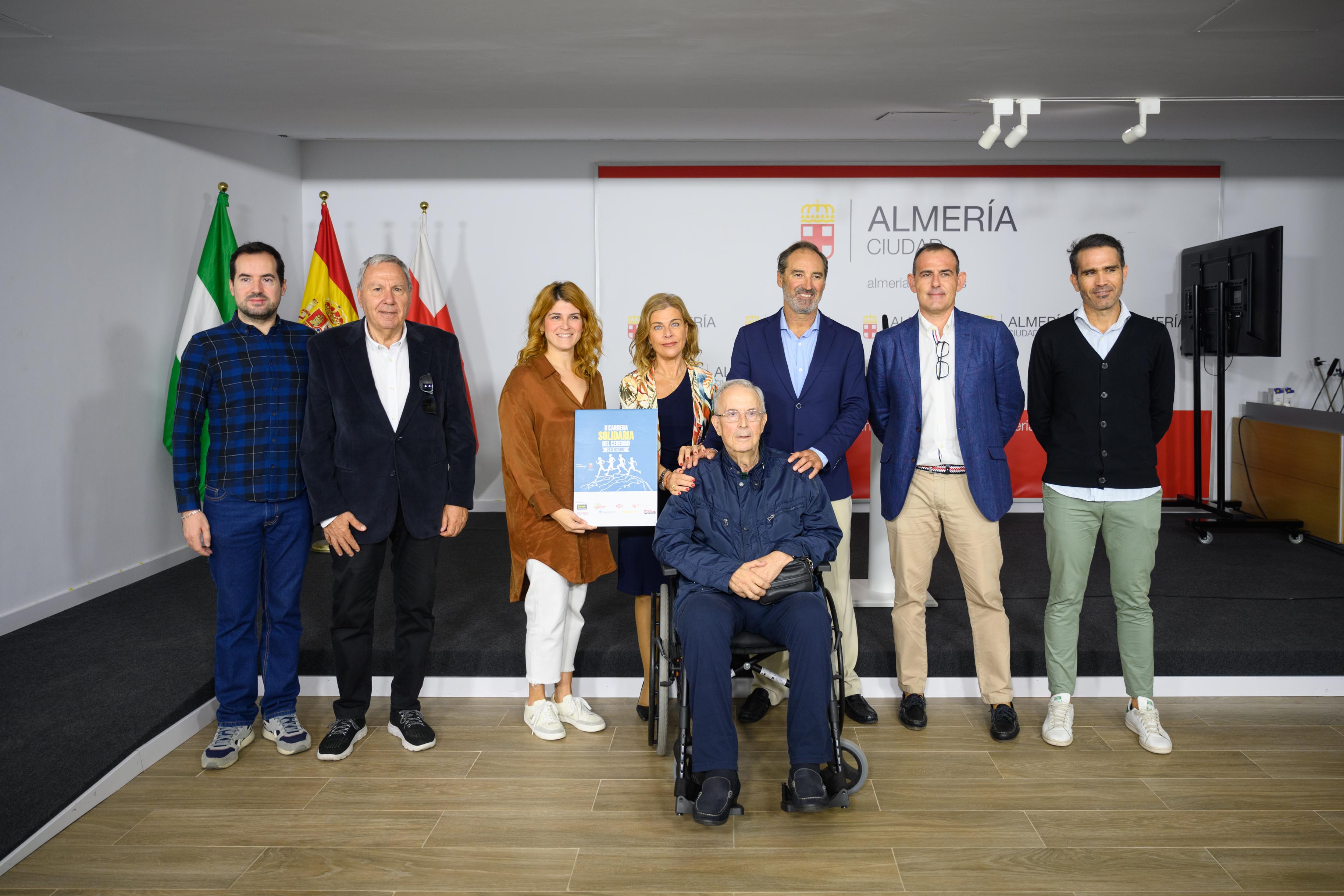 Blanes, en el centro de la imagen, el día que fue presentada la carrera.