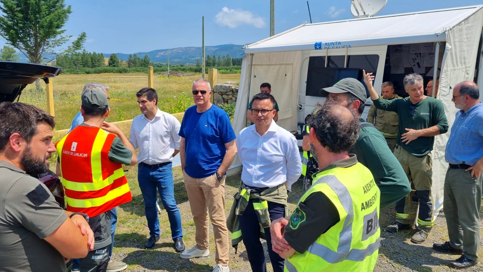 Simulacro de incendio en Verín