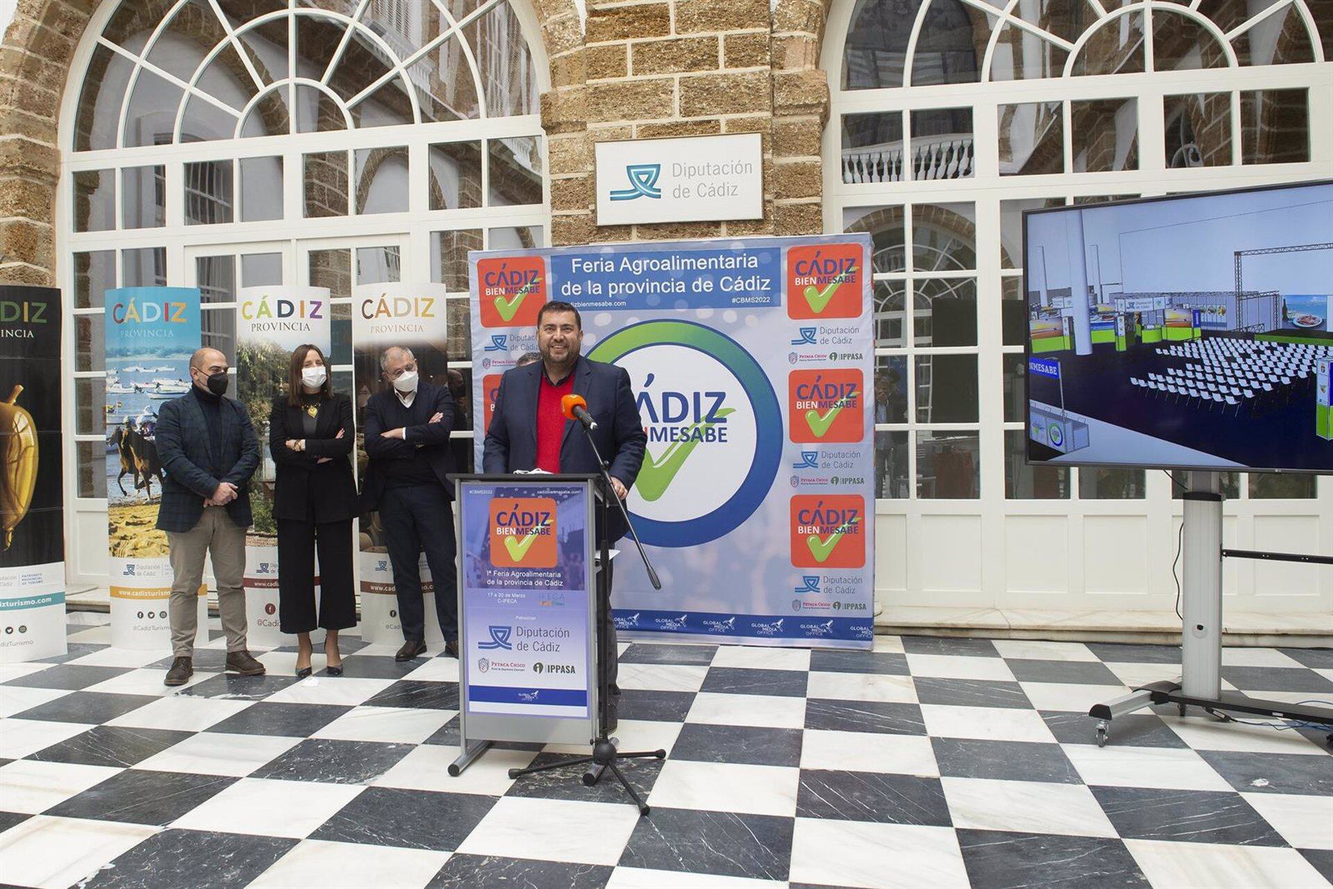10-03-2022 El diputado de Desarrollo de la Ciudadanía y vicepresidente de Ifeca, Jaime Armario, durante la presentación de 'Cádiz Bienmesabe'.
POLITICA ESPAÑA EUROPA ANDALUCÍA
DIPUTACIÓN DE CÁDIZ