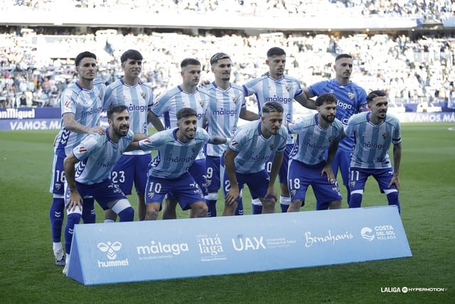 El Málaga que se enfrentó al Leganés en el estadio de La Rosaleda
