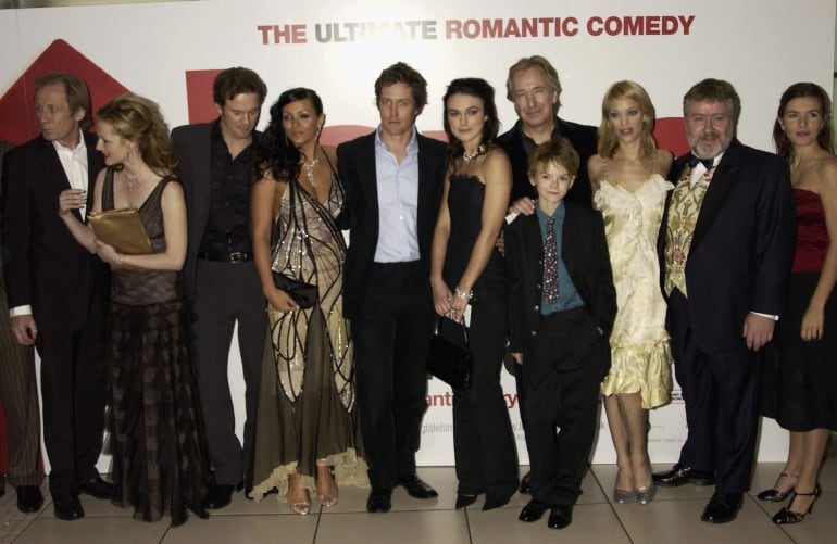 Los protagonistas de &#039;Love Actually&#039;, en la presentación de la película en Londres el 17 de noviembre de 2003.