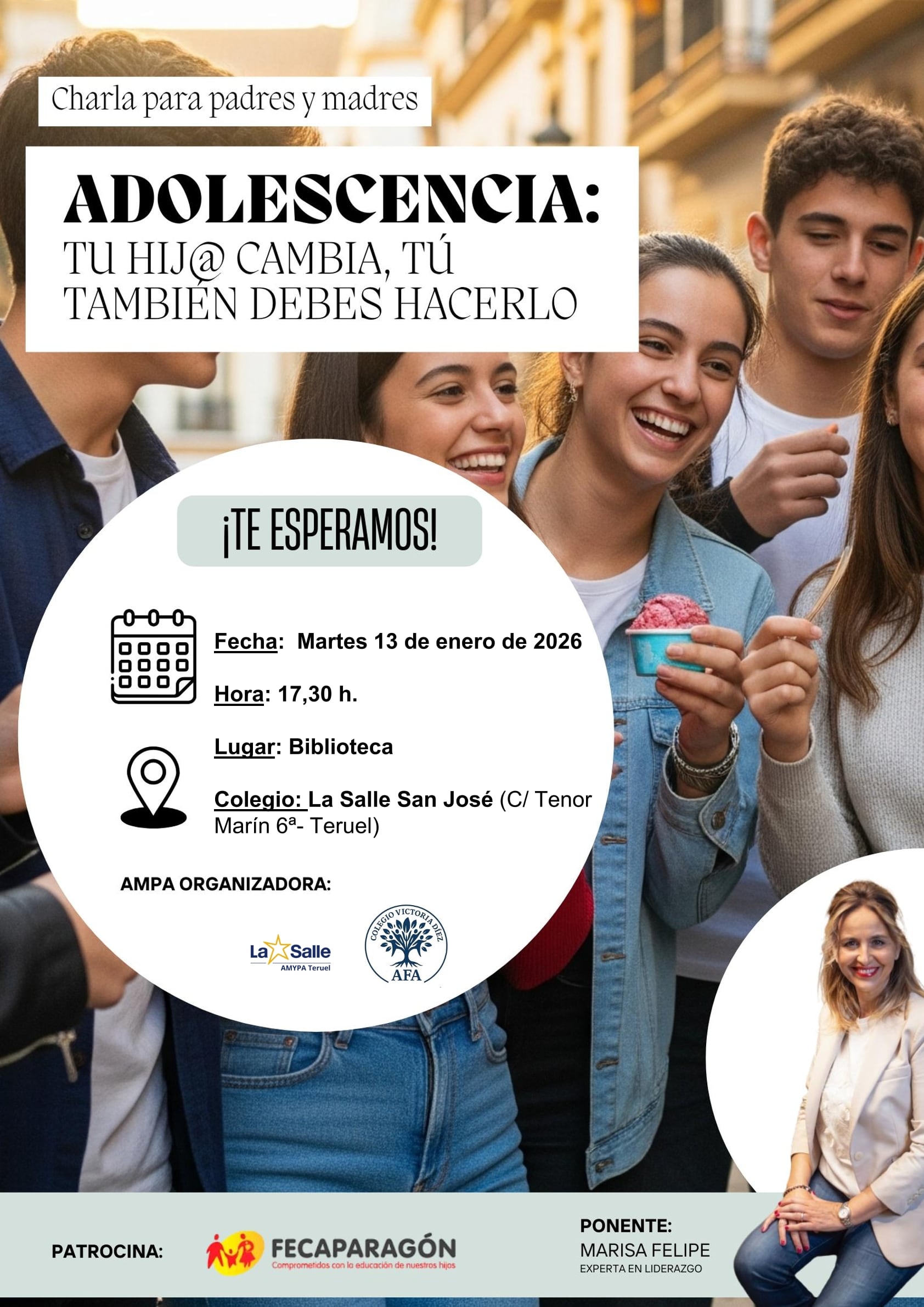 Charla Marisa Felipe en Teruel