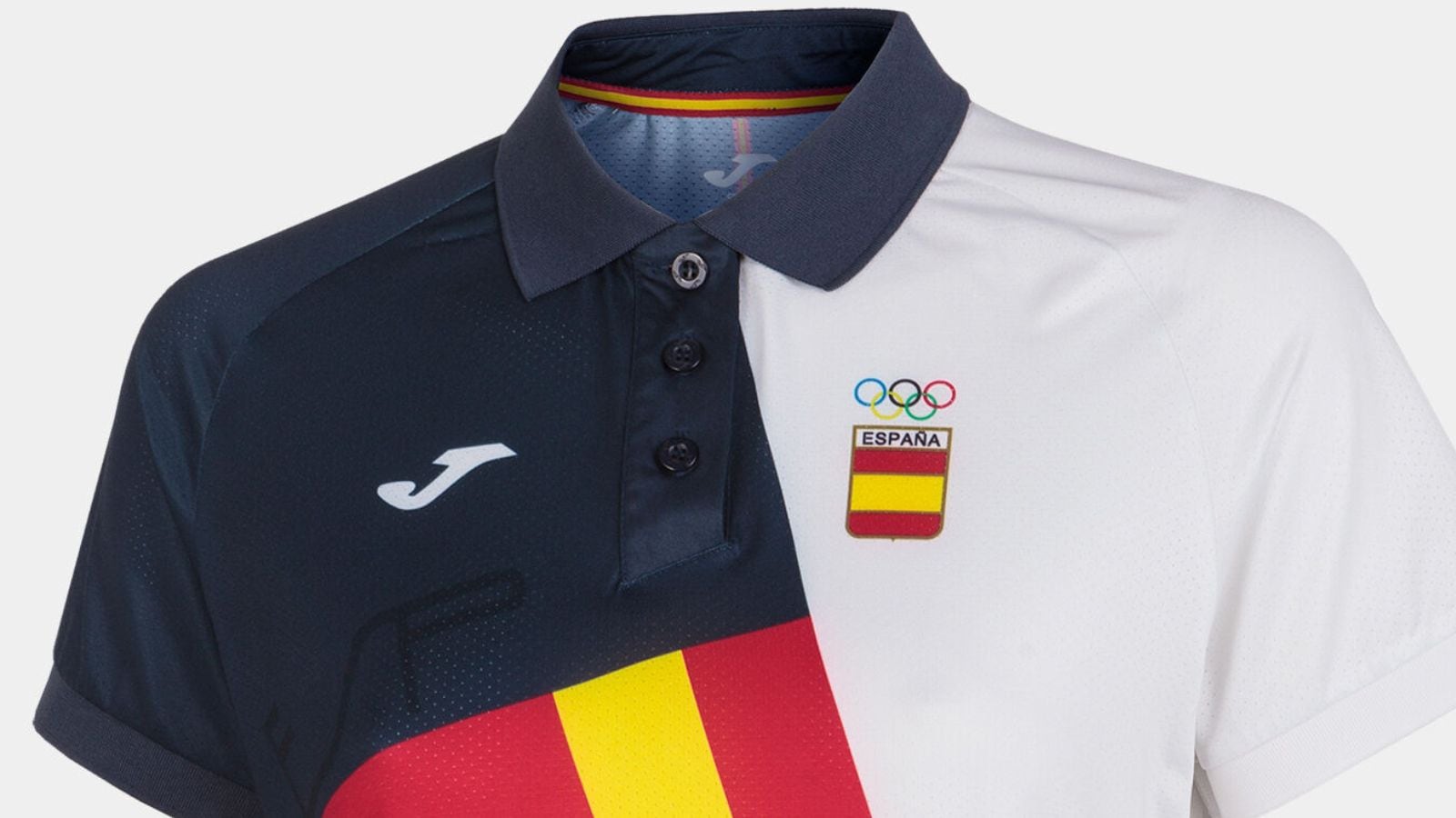 Imagen de una de las equipaciones de Joma para el Comité Olímpico Español en Tokio 2020