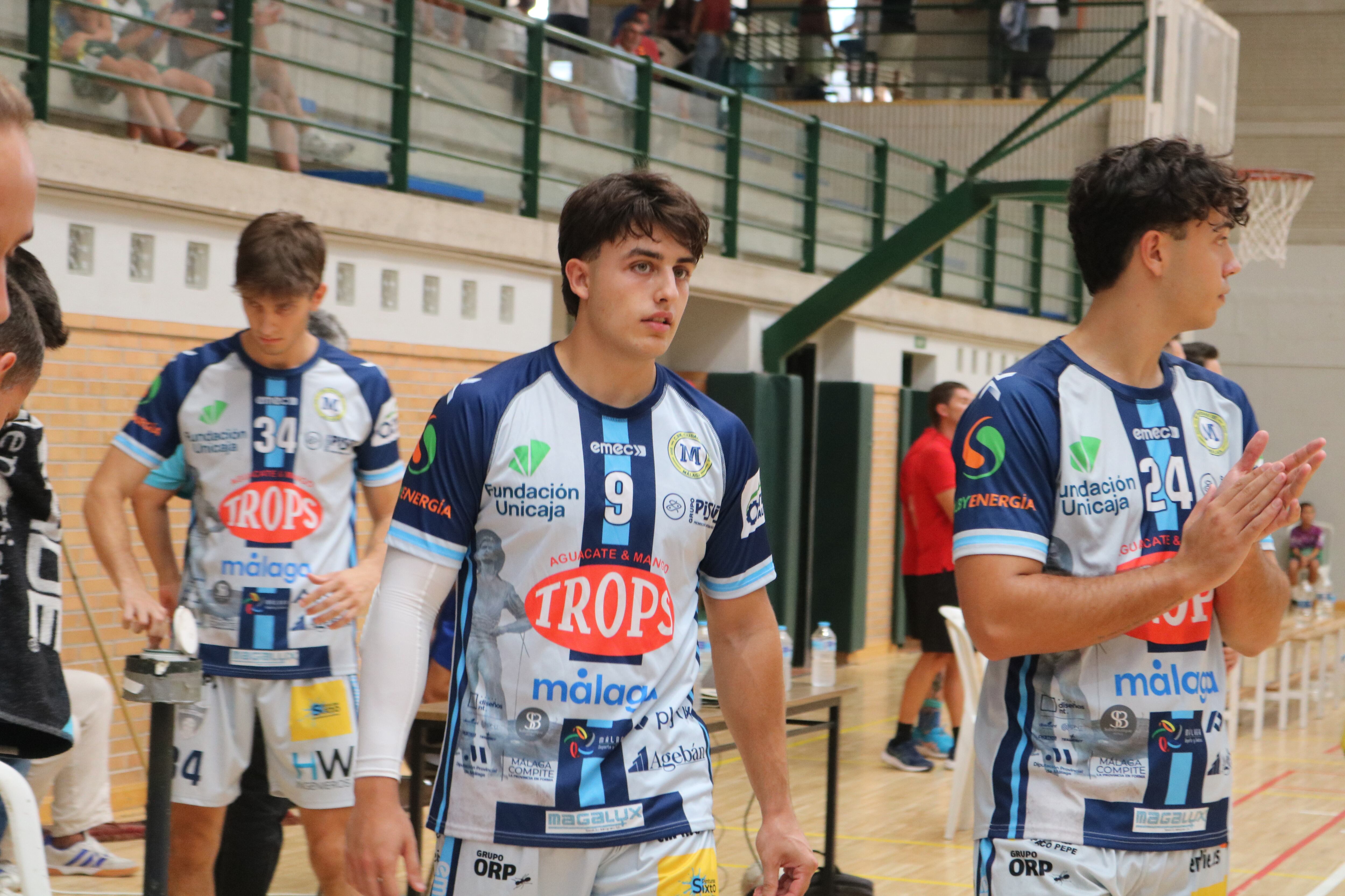 Jacob Díaz con el Trops Málaga