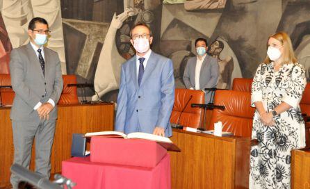 Pablo Toledano en su toma de posesión