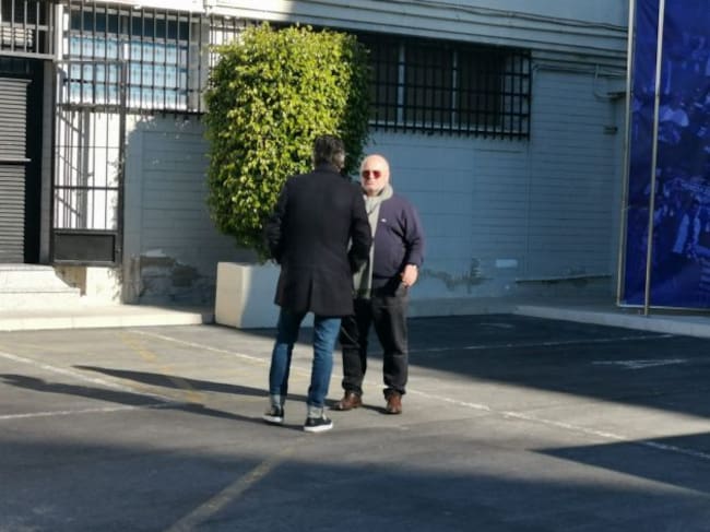 Juan Carlos Ramírez conversa con Paquito Escudero en el Rico Pérez