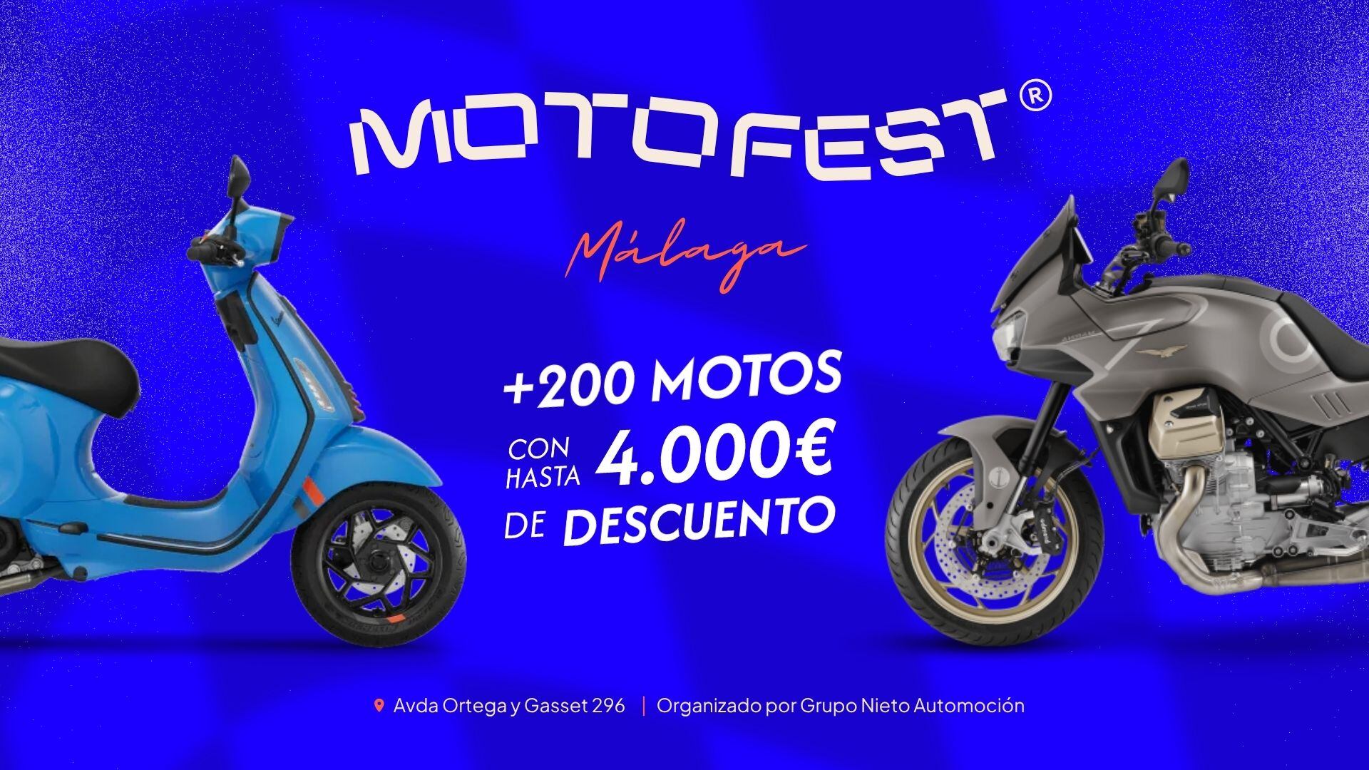 Cartel anunciador de MotoFest en Málaga 2025