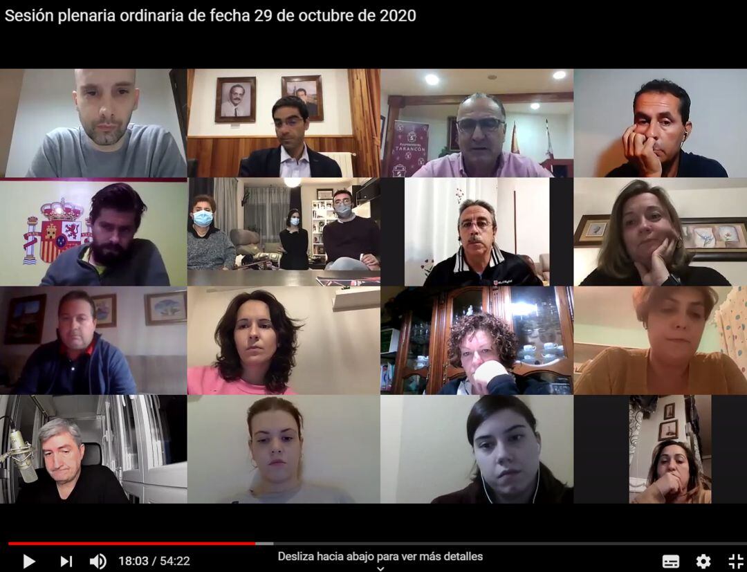 Pleno del mes de octubre