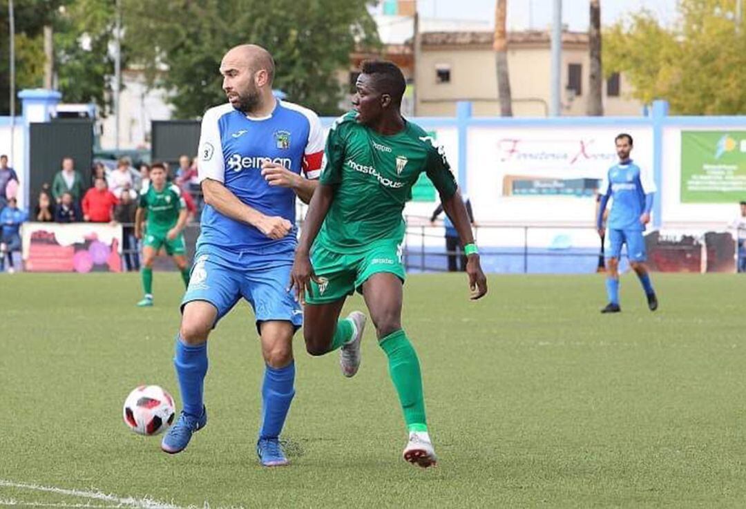 Un momento del partido.