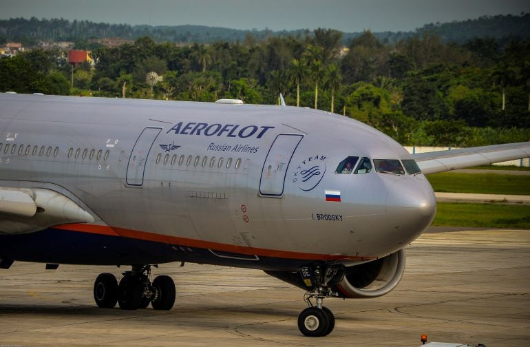 Un avión de la compañía Aeroflot.