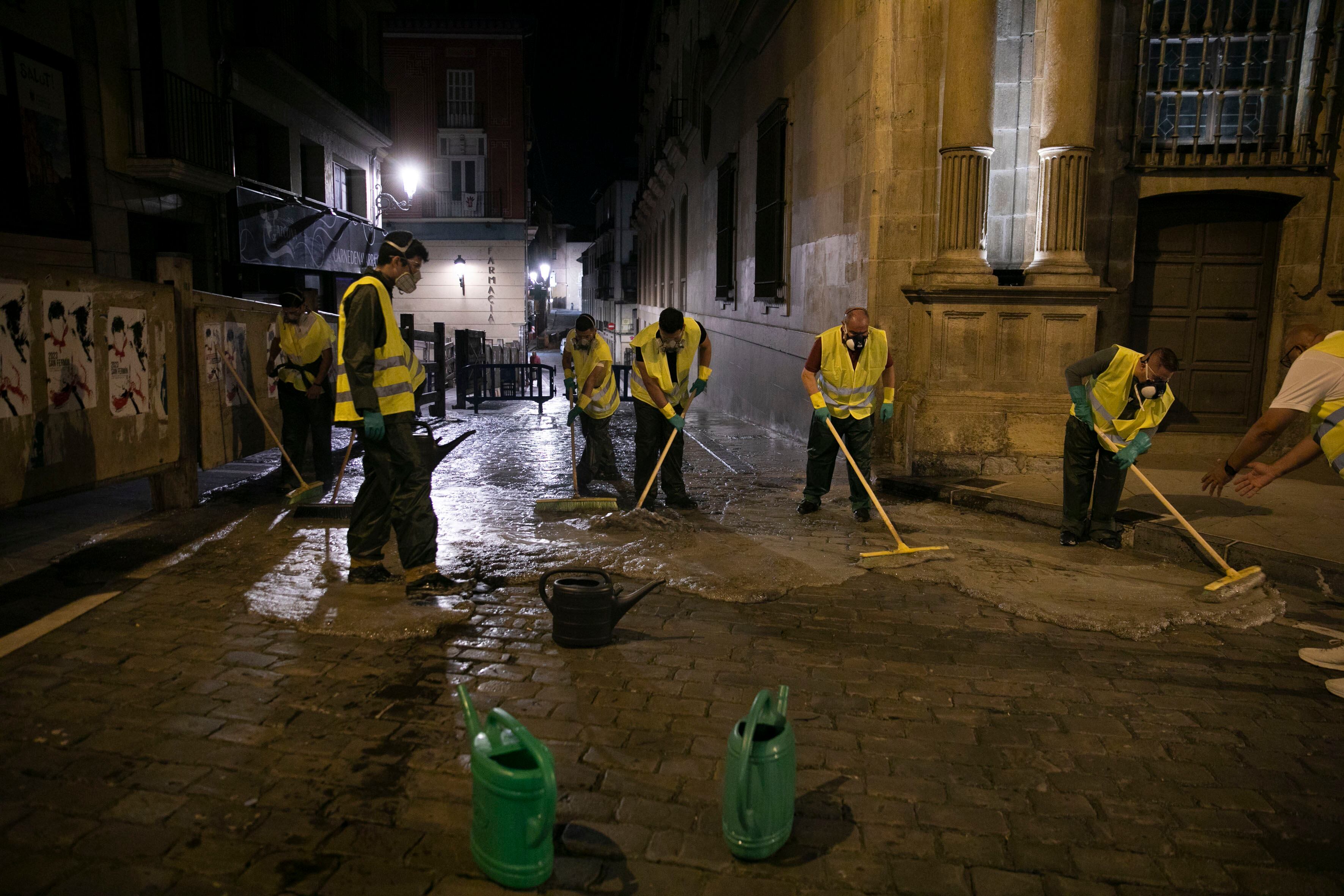 1.700 m2 del Encierro quedarán tratados con líquido antideslizante