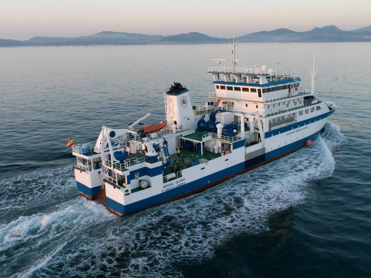 El buque Miguel Oliver inicia desde Vigo una campaña para el estudio de estrategias de reducción de descartes