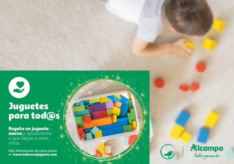 Hasta el 20 de diciembre en 76 centros de Alcampo colaboras con diferentes ONG locales.