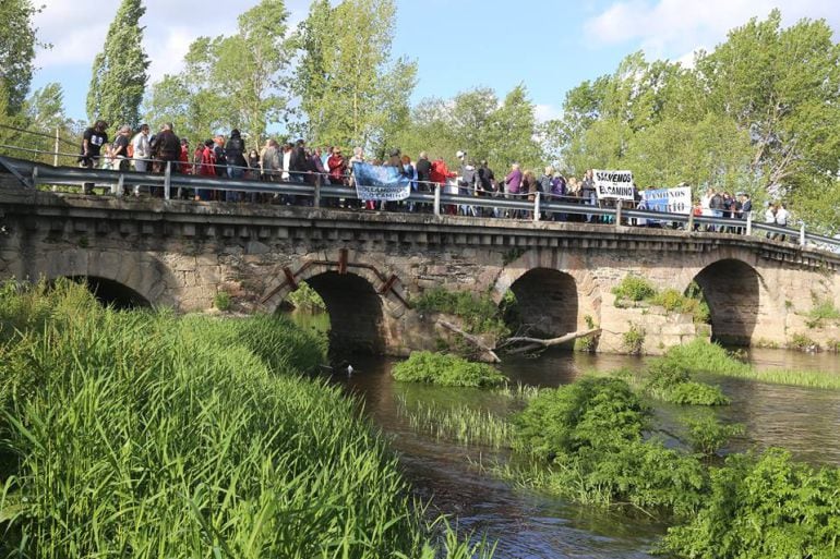 Protesta da Plataforma Sarria Polo Río