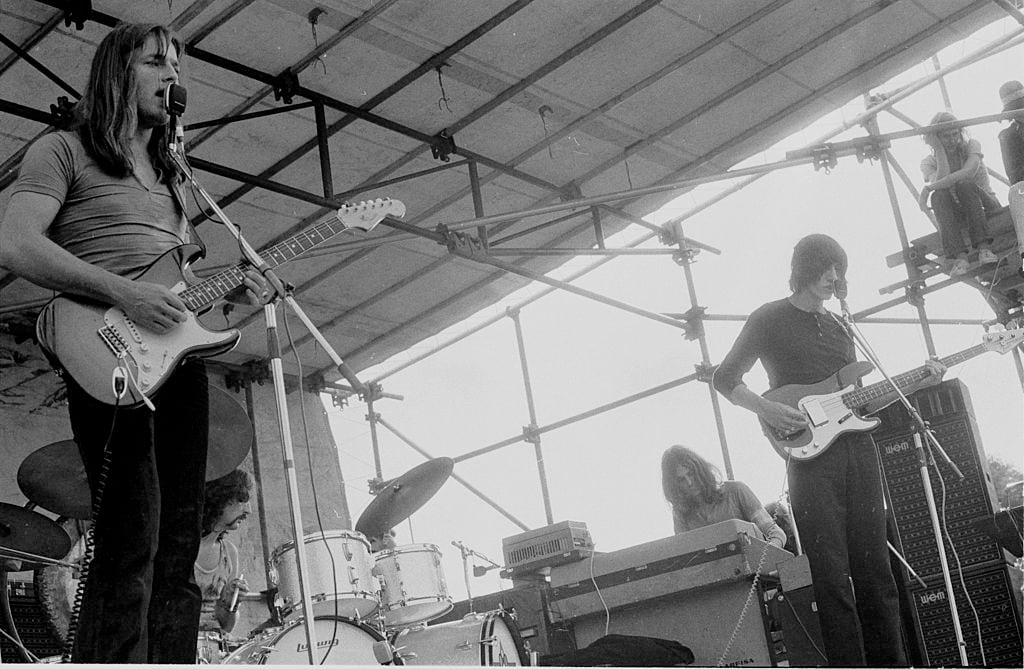 Pink Floyd durante un concierto en Londres en 1970