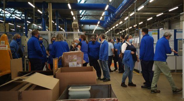 Treballadors de la planta