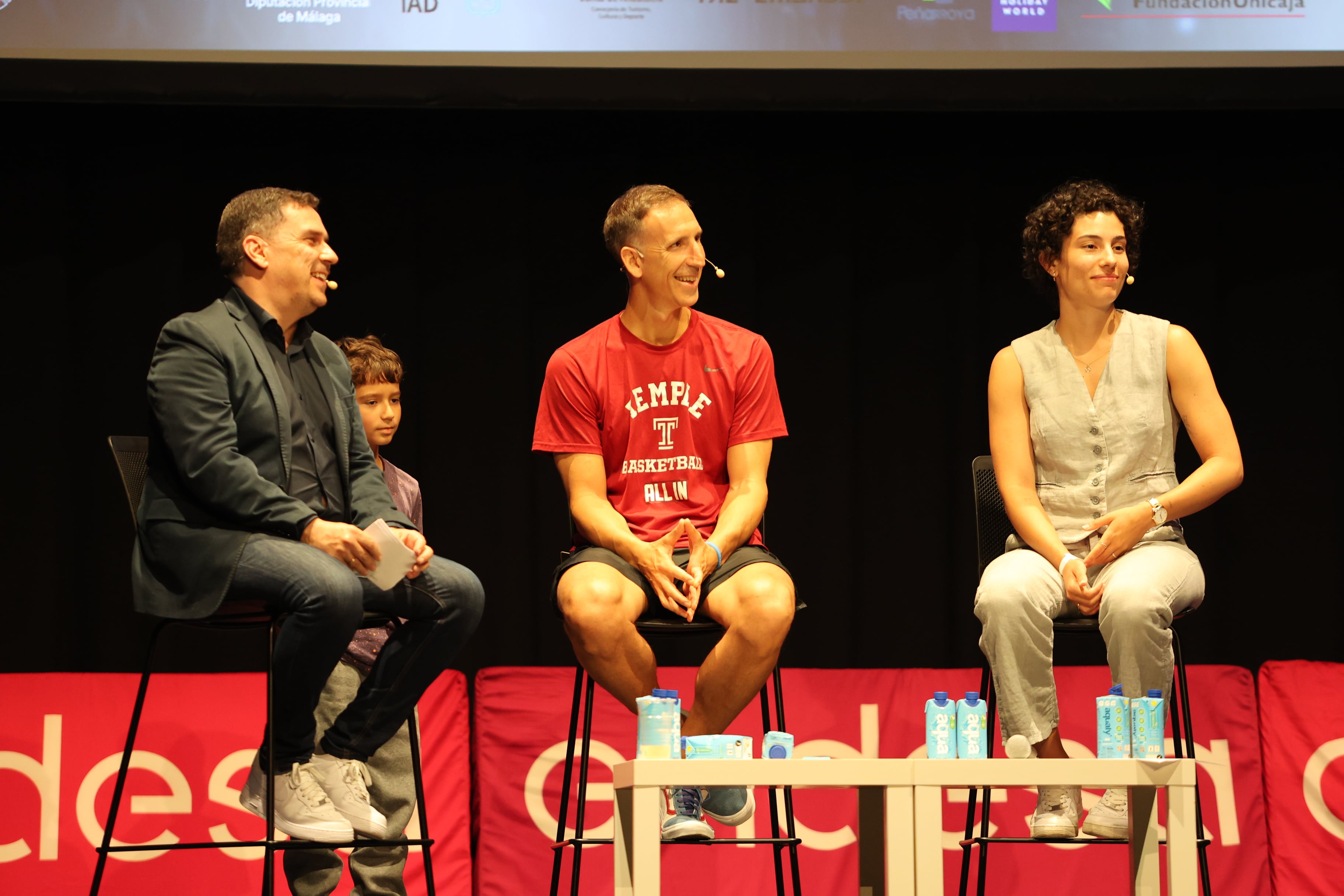 Pepe Sánchez, Piti Hurtado y Ainhoa López, en el CIBA Forum
