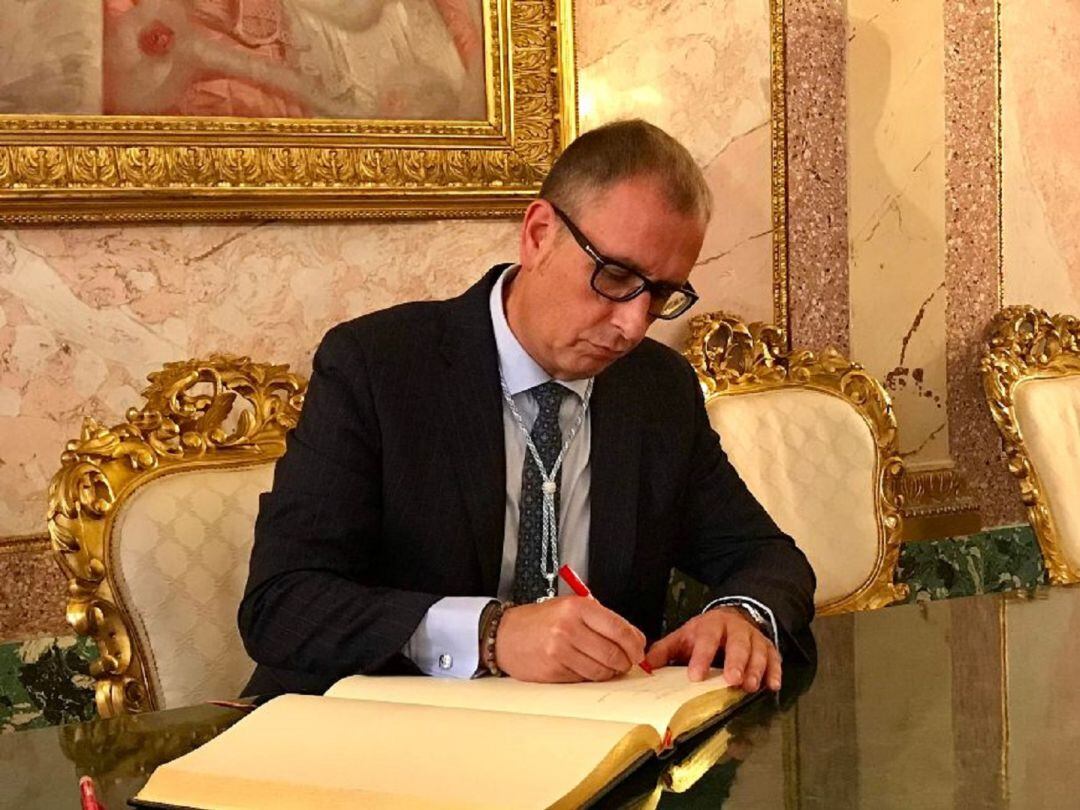 José Luis Huertas en la constitución del Ayuntamiento de Segovia