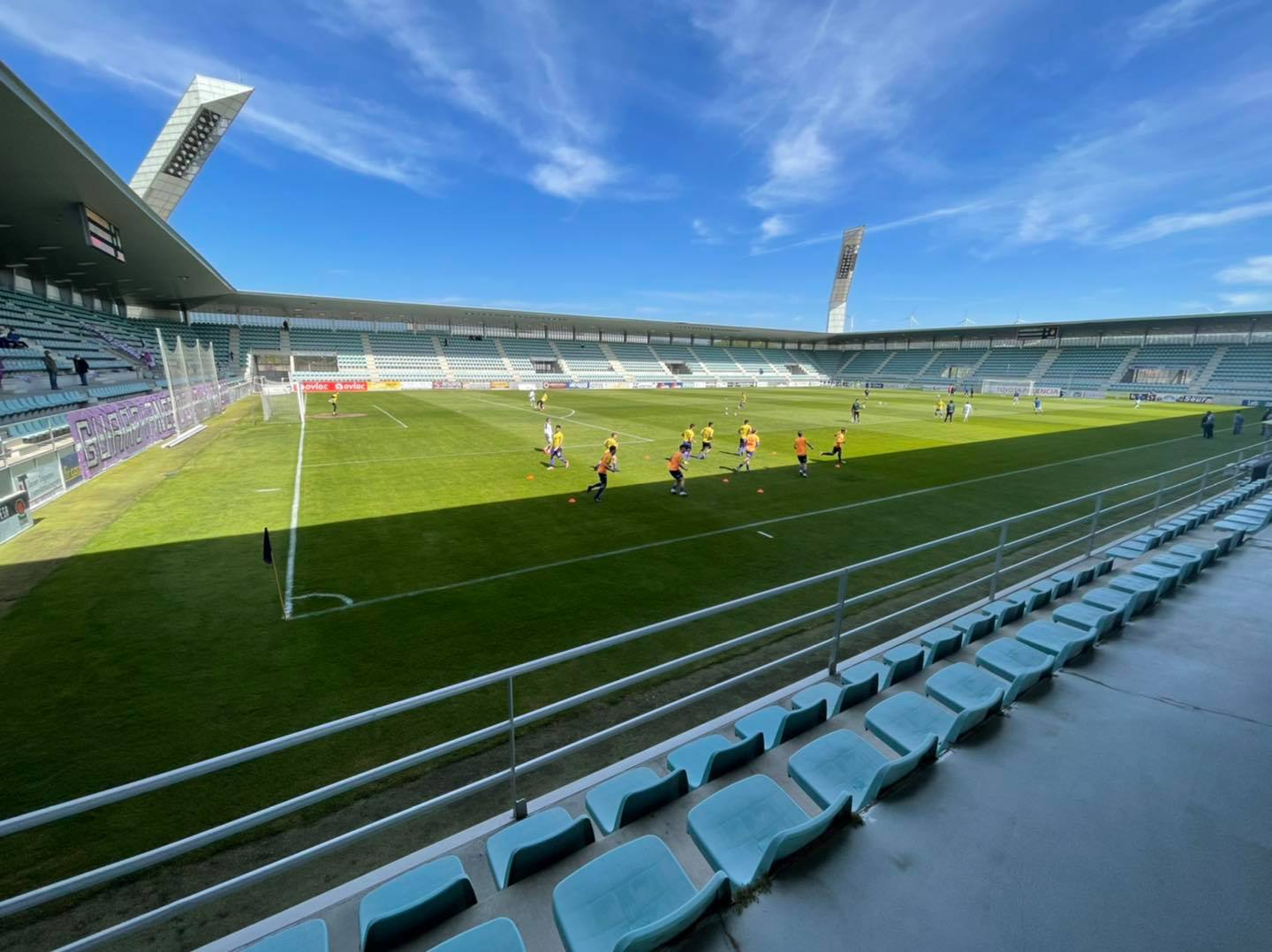 La Balastera antes de un partido del Palencia Cristo Atlético