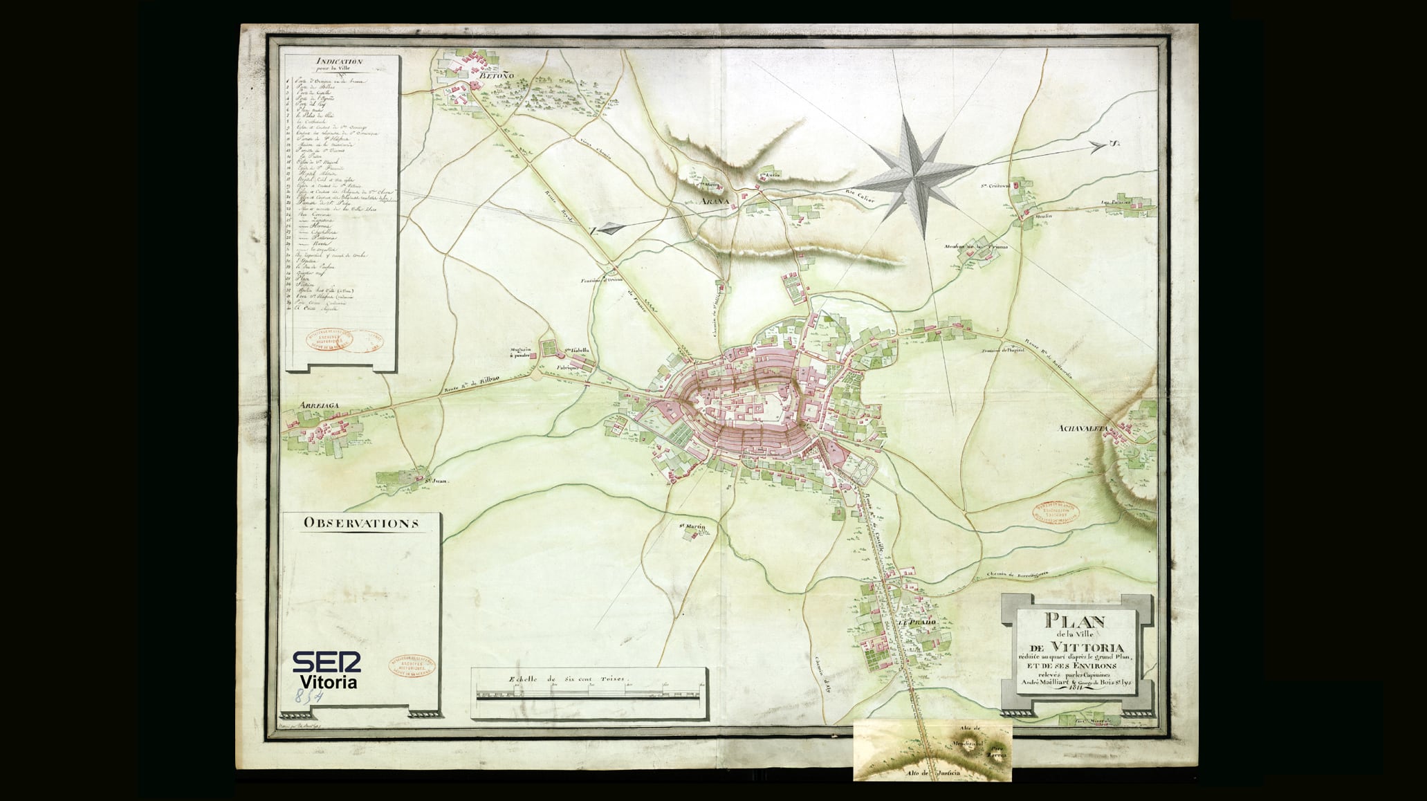 El mapa de Vitoria de 1811