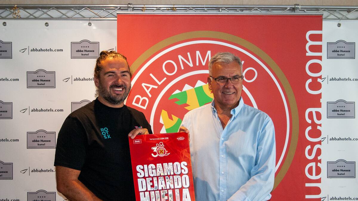 El BM Huesca presenta su campaña de abonados "Sigamos dejando huella"