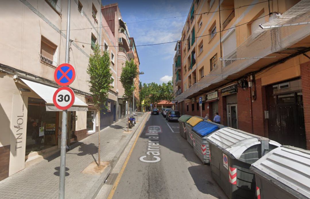 Calle la Menta de Esplugues de Llobregat donde han sucedido los hechos