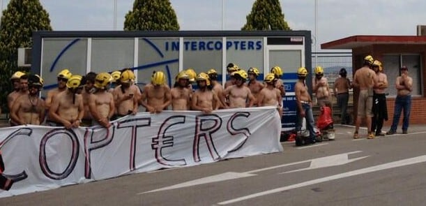 Protesta dels bombers per les retallades a l&#039;aeoport de Sabadell