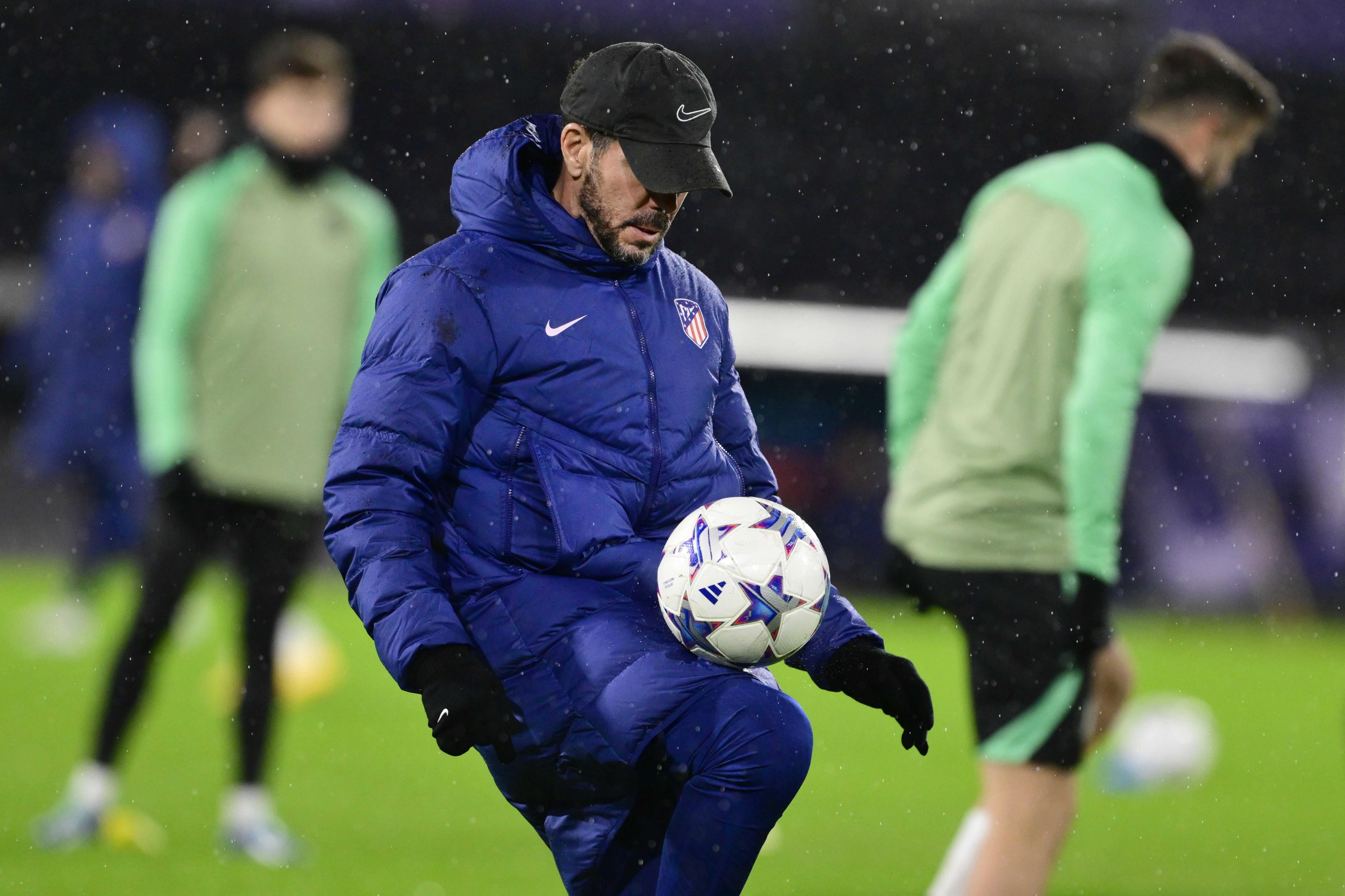 El entrenador del Atlético de Madrid, Diego Pablo Simeone, se convierte en centenario en la Copa de Europa