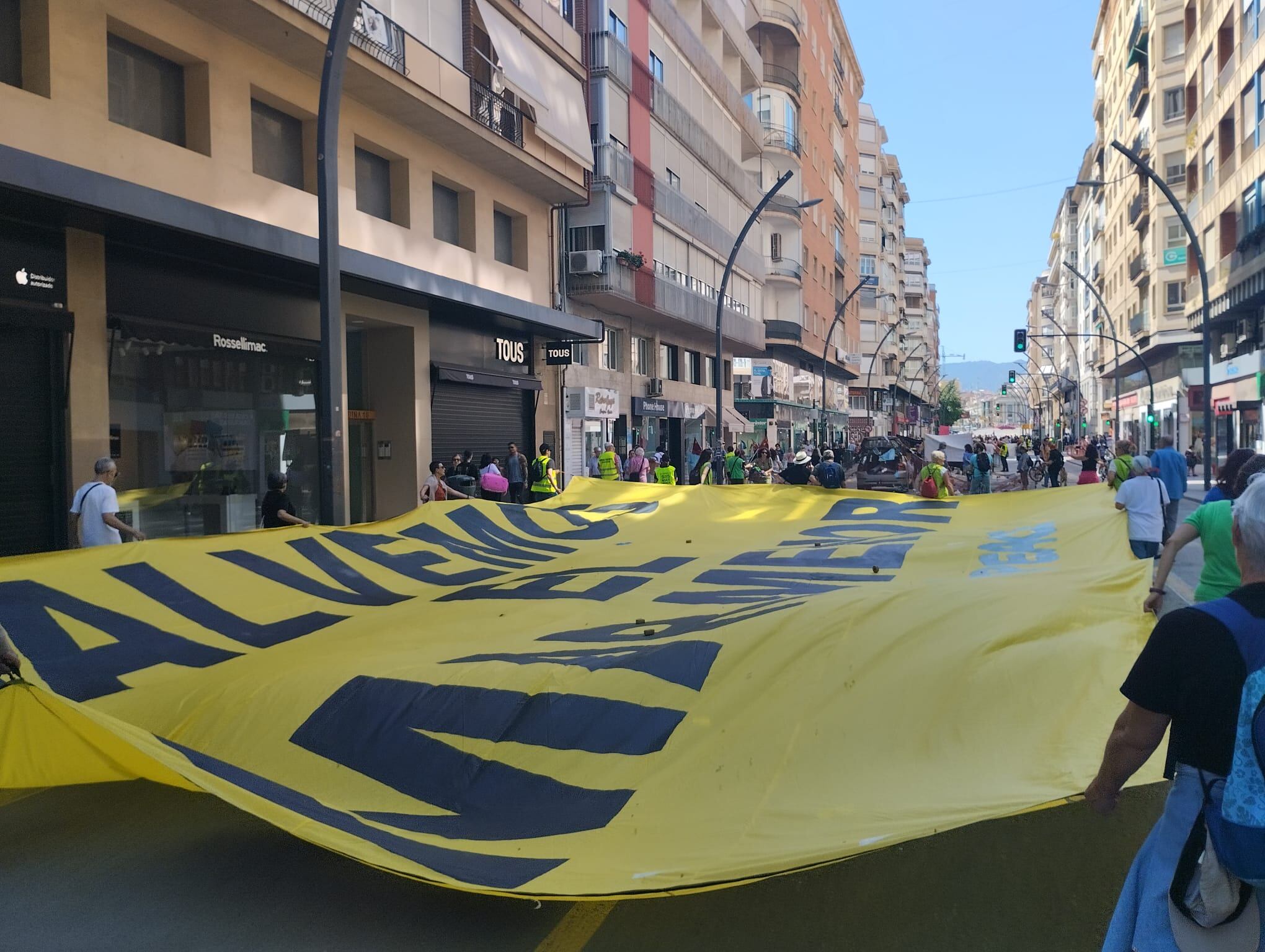 Manifestación en Murcia convocada por la Plataforma Unitaria de Colectivos