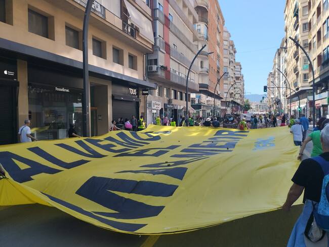 Manifestación en Murcia convocada por la Plataforma Unitaria de Colectivos
