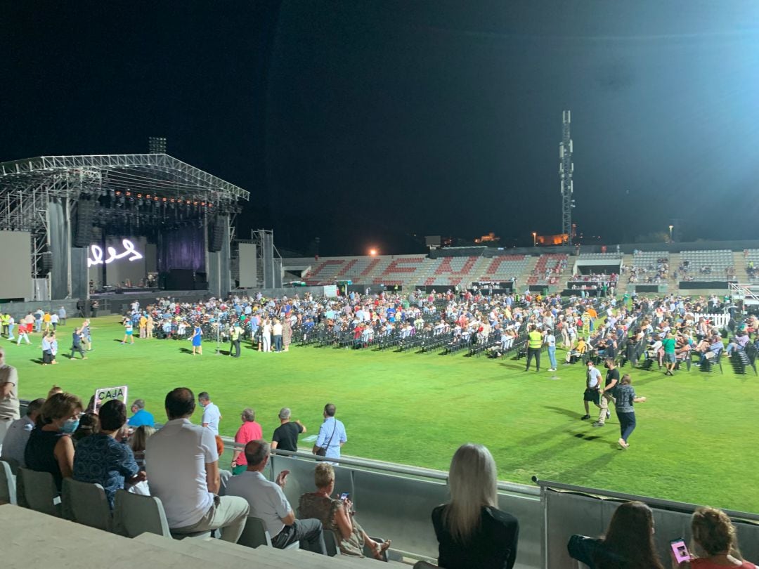 El césped de la Fuensanta no se protegió para acoger los conciertos