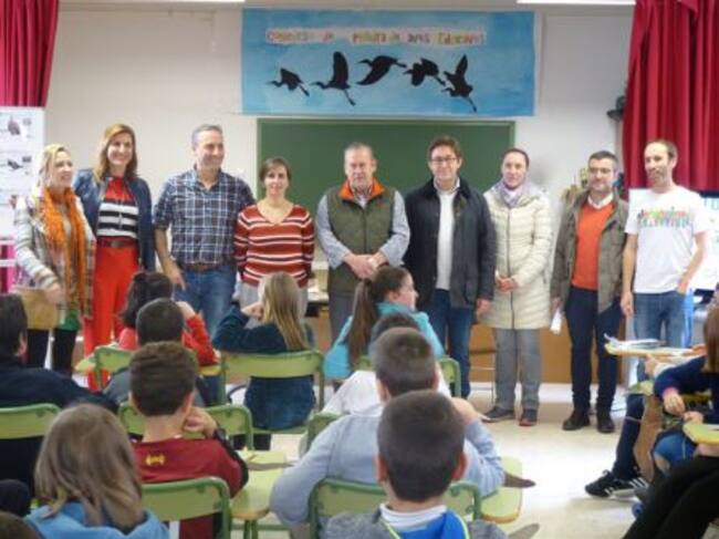 Profesores y autoridades en el momento de anunciar el primer premio de Andalucía