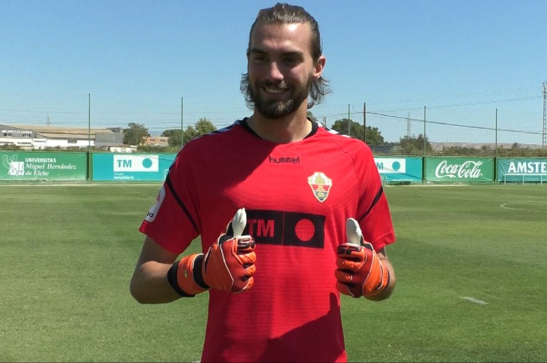 Miguel San Román, portero del Elche CF