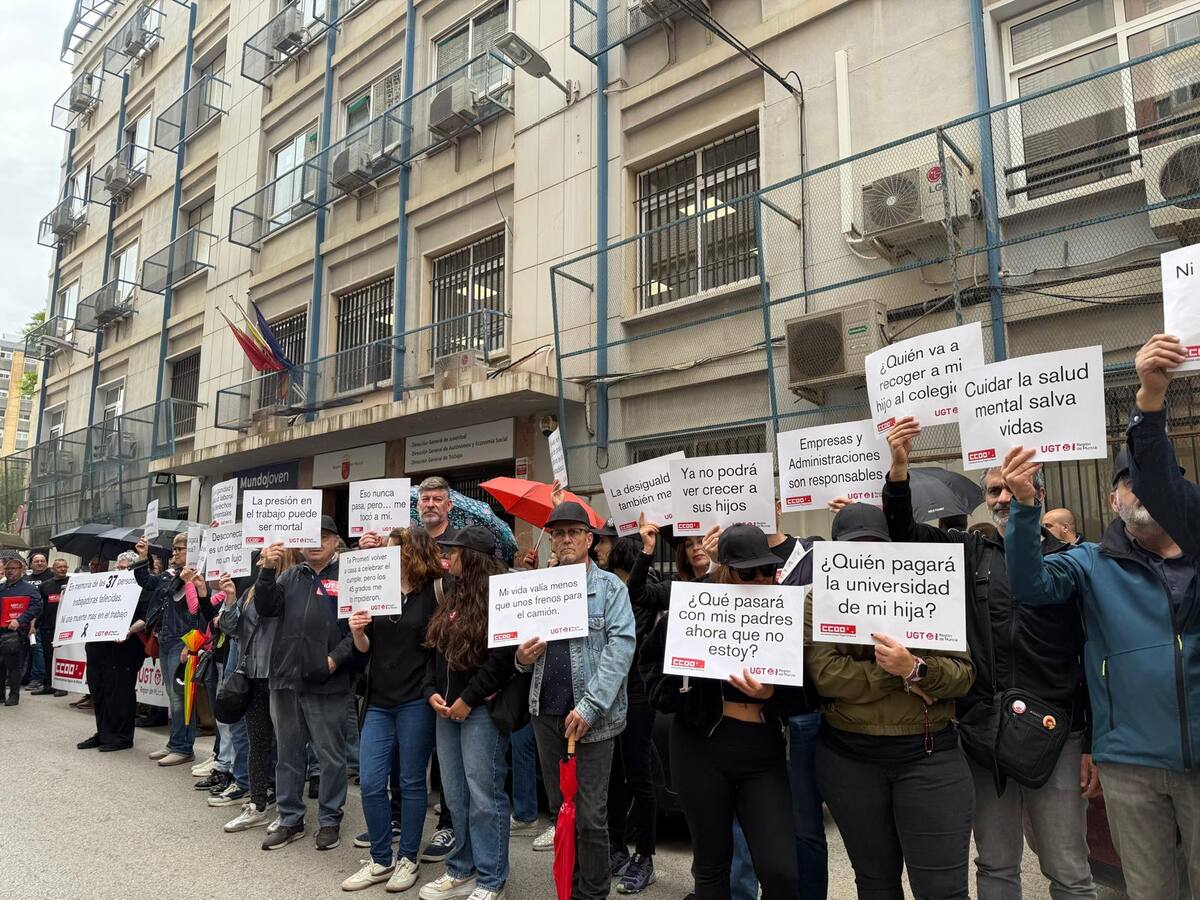 UGT y CCOO denuncian un aumento del 63% de los fallecidos en el trabajo en la Región de Murcia desde 2024