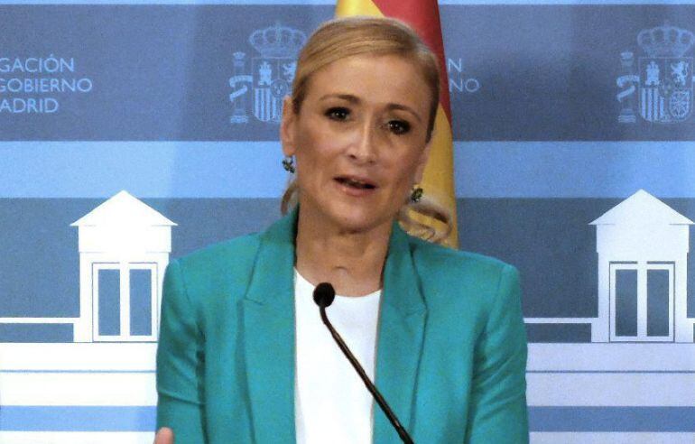 La delegada del Gobierno, Cristina Cifuentes