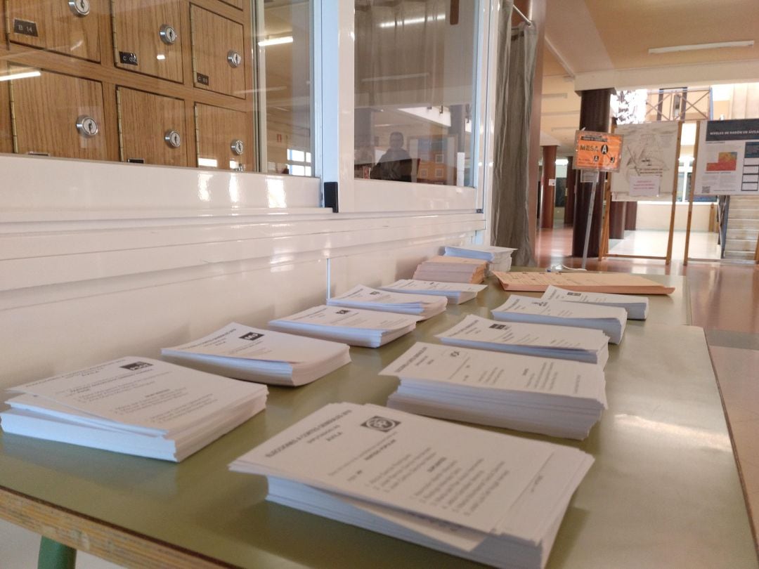Papeletas en un colegio electoral el pasado 28 de abril