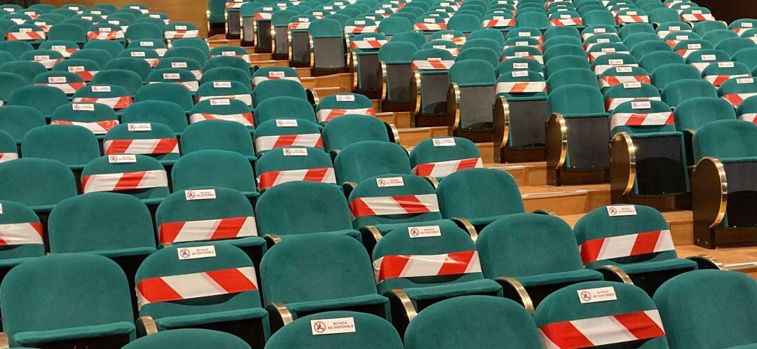 Imagen de archivo del auditorio de Valdepeñas (Ciudad Real), al 50% de su aforo 