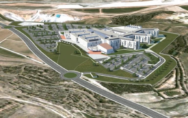 Infografía del nuevo hospital de Teruel, publicada en 2013