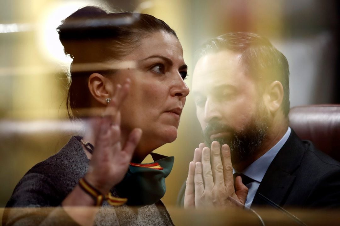 Macarena Olona y Santiago Abascal