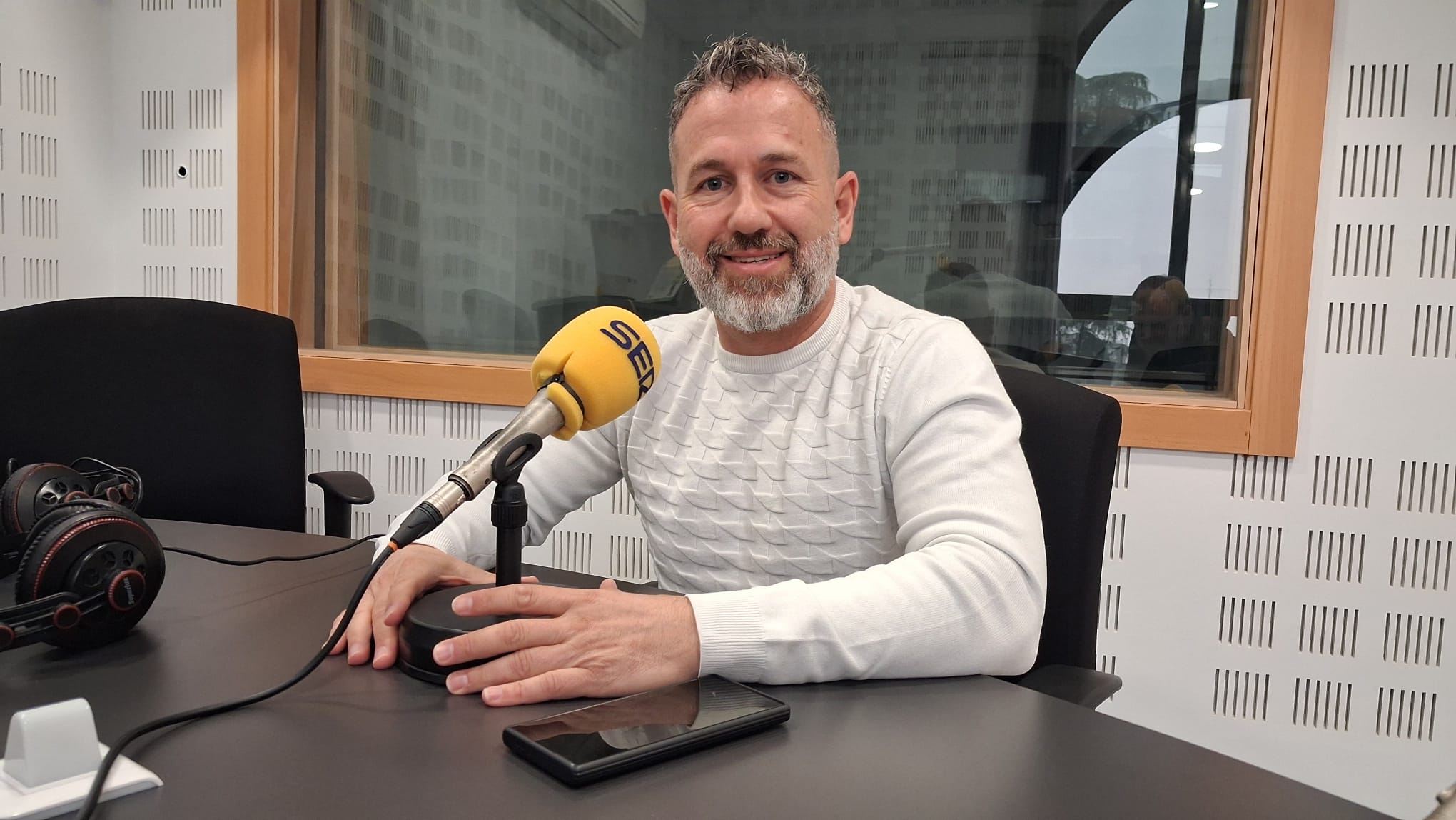 David Blázquez, alcalde de Torrejón de la Calzada, en los estudios de SER Madrid Sur
